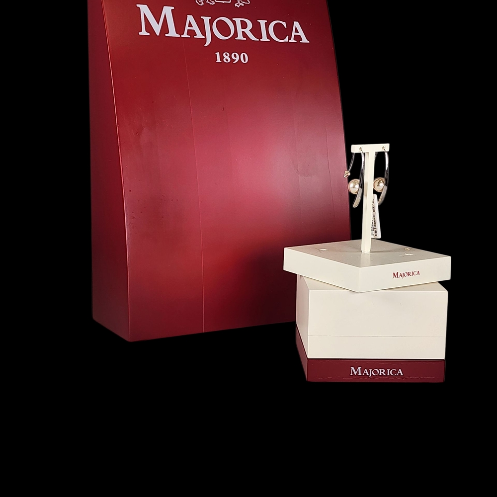 Majorica  Sterling Sliver Pearl Earrings
